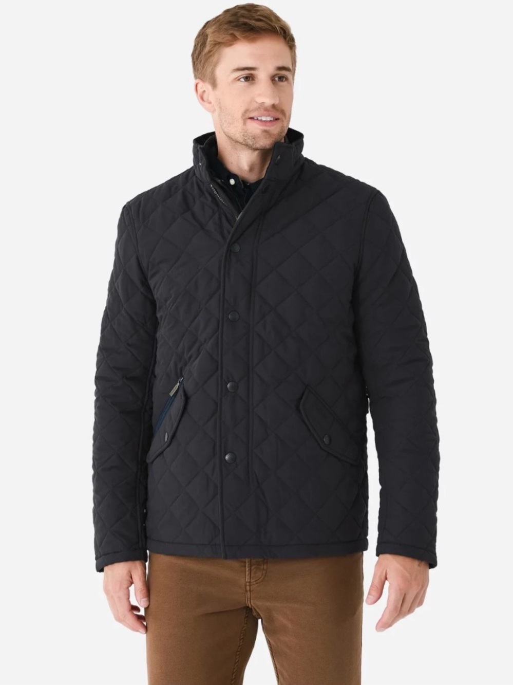 Barbour Shoveler Quilted Jacket Navy Blue XXL